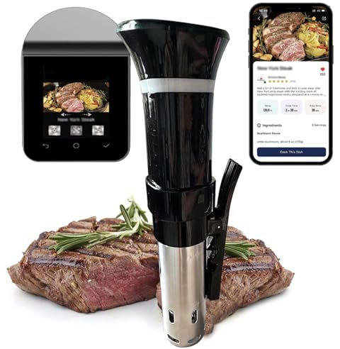 XoTiq Sous Vide Cooker, 1100W Thermal Immersion Circulator, Sous Vide Precisional Machine, Fast Heating with RecipeTemperature and Time Digital Display Control, Precise Cooker, APP Control, Best Gift