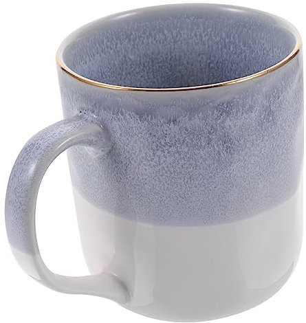 IMIKEYA Chic Rim Ceramic Espresso Cup Set of 2 for Tea Coffee Juice Kitchen Supplies
