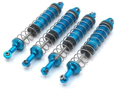 YONMFRDS For WLtoys A323 104009 12401 12402-A 12403 12404 12409 Metal Upgrade Retrofit Hydraulic For Spring Shock Absorber RC Car Parts RC Car DIY Parts(Blue)