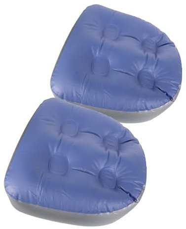 FOMIYES Inflatable Bath Seat Cushion Backrest Support with Suction Cups 2pcs Pvc Ergonomic Bath Cushion for Comfortable Seating Spa and Hot Tub Use, Travel and Seating Arrangements