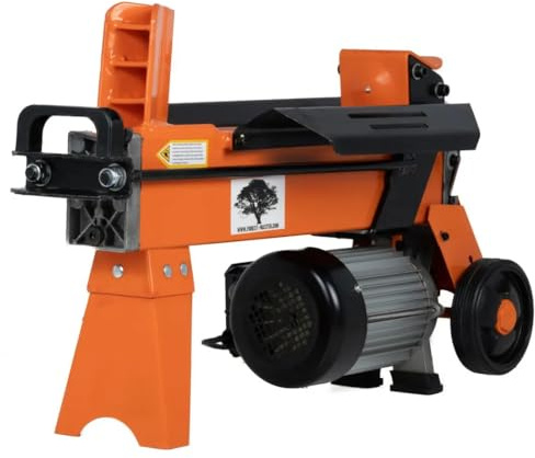 FM8D-TC 5-Ton Electric Log Splitter with Guard & Workbench – 2200W Motor, 370mm Log Capacity – Ideal for Wood Burners – UK Engineered – Pre-Filled with Hydraulic Oil