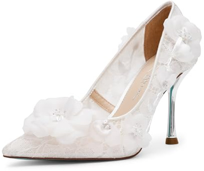Betsey Johnson Women's Darcy Pump, Ivory, 9.5 M
