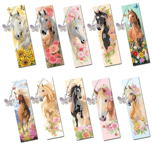Diamantbilder Lesezeichen, personalisiertes Lesezeichen, geeignet als Geschenk für Enthusiasten, Lehrer und Schüler