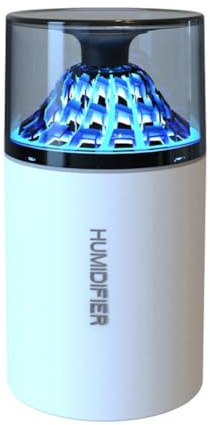 FUBESK Tragbarer Aromatherapie-Luftbefeuchter mit 350 ml Tank, buntes Atemlicht und USB-Aufladung für Auto, Büro, Zuhause und Reisen
