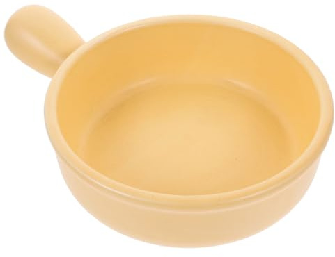 GOOHOCHY Olla de Barro para Cocina con Mango, Capacidad 800ml, Cerámica Fácil de Limpiar y Superficie Lisa, Adecuado para Calentar Leche Vida Diaria