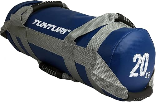 Tunturi 14tuscl364, Tasche Zylinderform Unisex – Erwachsene, Blau, 20 kg