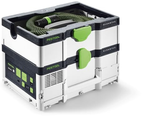 Festool Akku-Absaugmobil CTMC SYS I-Basic CLEANTEC - Sauger Staubklasse M | Mobiler Staubabsauger im Systainer-Format, 18.000 Pa Unterdruck, Bluetooth-Fernbedienung und Tragegurt fuer Servicearbeiten
