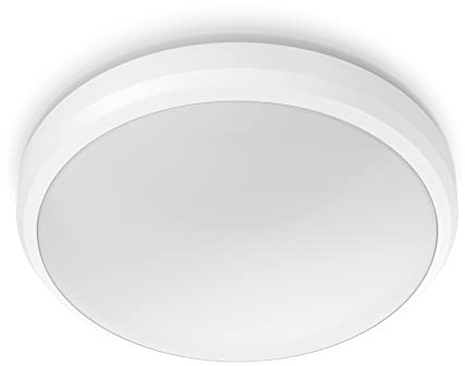 Philips my Garden LED Doris Deckenleuchte Doris, 6W, kaltweißes Licht 4.000K, IP54 Schutzklasse, Weiß