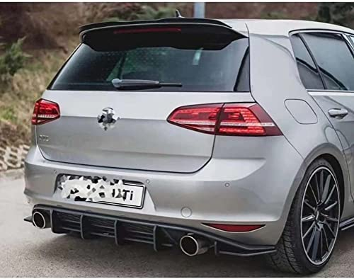Auto Heckspoiler FüR Volkswagen Golf 7 VII MK7 GTI 2014 2015 2016 2017, FlüGel Dachseiten Heckscheiben Splitter Heckdiffusor Lippenverkleidung Styling ZubehöR