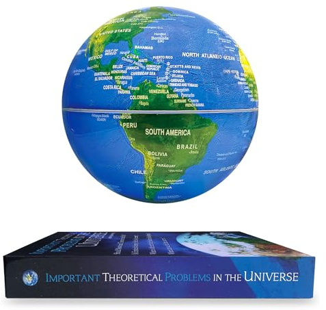 Flagest Globe Terrestre Lumineux, Magnétique Lévitation Flottant Globes avec LED Dégradée, Globe Terrestre Interactif pour Bureau à Domicile Deco, Cadeaux Créatifs pour Les Fêtes(avec Interrupteur)