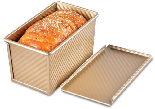 1lb 450g Loaf Tin, Non Stick Aluminum Alloy Loaf Pan Bread Toast Mold for Oven Baking, 21.5x12x11.5cm