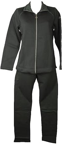 CAMPAGNOLO Tuta donna DYNAMIC F.LLI completo tempo libero felpato invernale aperta davanti con zip conformata articolo 8Q79134, E678 Bottiglia/Blu, 58