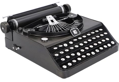 Antikes Schreibmaschinenmodell, Schwarzes Retro-Vintage-tragbares Manuelles Requisitenmodell, Antike Gefälschte Schreibmaschinendekoration, Klassische Dekoration für Zuhause, Büro