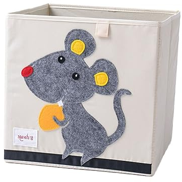HAPINARY Faltbare Aufbewahrungsbox mit Cartoon-Muster für Kinderspielzeug und Kleidung – und Waschbar X X Cm