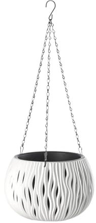 Guangcailun Soulevez et placez Un Pot de Fleurs décoratif Suspendu pour Le Jardin, adapté pour Placer diverses Plantes. A construit-, Blanc de Lait, Grande Taille