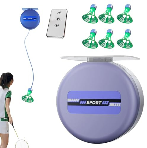 Generisch Badminton-Rebound-Training, Automatischer Rebound-Badminton-Trainer - Badminton-Solo-Trainingsgerät - Badminton-Trainer Rebound, Badminton-Solo-Trainergerät für drinnen und draußen