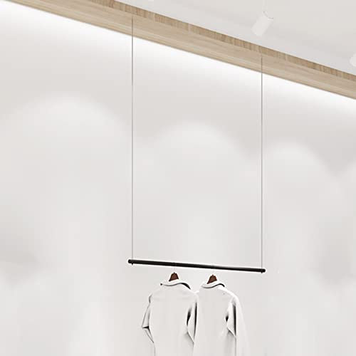 Generisch clothes rack Kleiderständer Hängegarderobe höhenverstellbar an der Decke montierte Ausstellungsregale Kleiderstange an der Wand montierter Kleiderbügel kommerzieller Ausstellungsstände