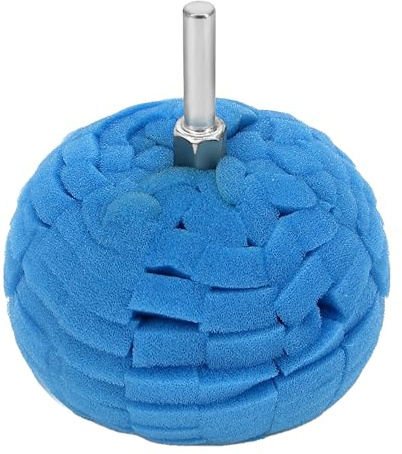 3 Polishing Ball for Drill, Detailing Adapter Round Buffing Cone Finishing Pad Waxing Car Power Ball Wheel Polisher with Attachment Hub Date Sponge Buffer Automotive Care Accessories Motorcycle