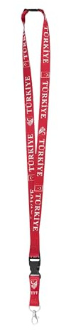 Cawila Türkei TFF TFF Türkei Lanyard rot, one Size Ohne Geschlecht