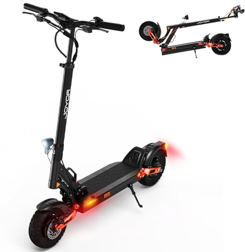 JOYOR E Scooter T Serie, Reichweite 40-100Km, Elektroroller mit Hydraulische Federstoßdämpfer Vorne und Hinten, Faltbarer E Roller Offroad, 150 KG Tragkraft