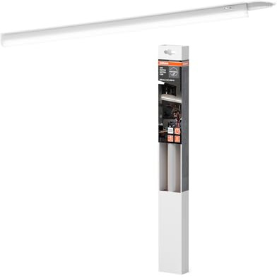 OSRAM Switch Batten réglette LED mince avec interrupteur intégré 300 mm 4W 4000K blanc, connectable en bandes lumineuses continues, protection IP20, pour éclairage sous meuble intérieur