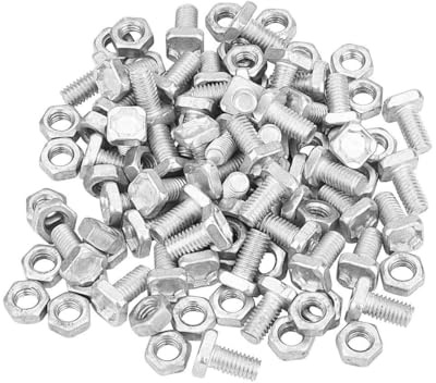 50 Cruciform Square Head Aluminium Greenhouse Bolts & Nuts | Greenhouse Accessories, Fittings and Spares