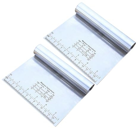 Hemobllo 2pièces Lot De Coupe-pâte Avec Grattoir à Pâte Trancheuse à Pâte Acier Inoxydable Ustensile De Cuisine Pour Maison