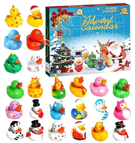 Dmuzsoih Adventskalender 2025 - Adventskalender Med Roliga Badankor Festpartygodis - 24-Dagars Leksaksfigurer För Barn Vuxna Och Ungdomar Till Fester Och Födelsedagar