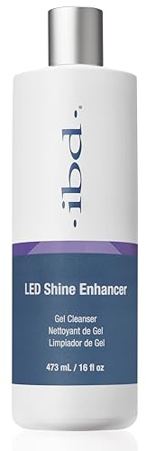 IBD LED Shine Enhancer Gel Cleanser, 473 ml – MADE IN USA – Hochglanz Gel-Reiniger für LED/UV – Entfernt Inhibitionsschicht & verstärkt Glanz