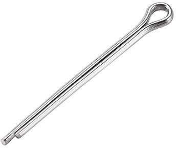 sourcing map 30Stk.Geteilter Splint -2mm x 25mm 304 Edelstahl 2 Zinken Schlüssel Silber