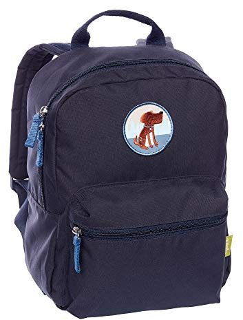 SIGIKID 25140 Rucksack Hund Recycling Green Mädchen und Jungen Accessoires empfohlen ab 3 Jahren blau, 30x24x11 cm