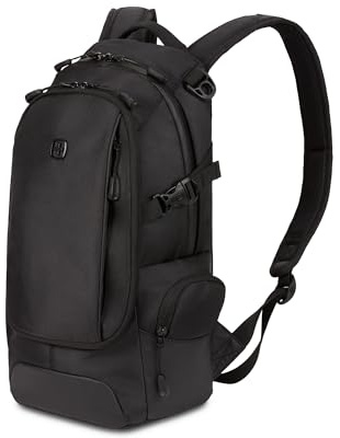 SwissGear 3598 Backpack Narrow Daypack, Black Ballistic, 18-Inch