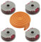 MangWany Bobine di ricambio 4 PZ Per Flymo Contour XT/500E/500 XT/Trim Erba FLY021 513937190