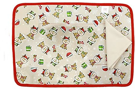 ALMATEX SRL Tovaglietta americana natalizia prima colazione DANCER cm.35x50 - Made in Italy (ECRU')