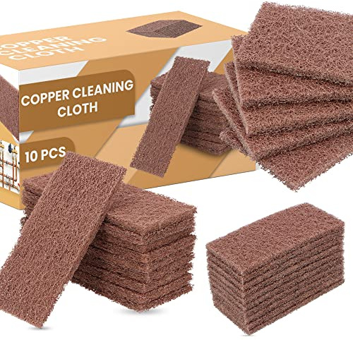 Reinigungsvlies Putzvlies Metallfrei 10 Stück Kupferrohre Lötverbindung Fittings Kupferrohre Kupfer Lötfitting Reinigungspad Elastische Faser Polieren Dreckreiniger