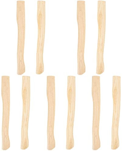 DELURA Beilstiel-Ersatz 10 Stück Hickory-Holz-Axtstiel Ersatz-Holzstiel for Campingaxt Hackbeil-Ersatzstiel Ersatzstiel for Ersatzstiel Camp Axe/712