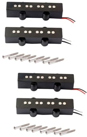 Toyvian Saiten Jb Bass Pickup Offene Bauart Ersatztonabnehmer Für Bassgitarre Schwarz Inkl Schrauben Und Federn Einfache Installation Authentischer Mittlerer Output Harmonisch Kompatibel