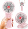Mini Ventilateur à Main Portable USB: Ventilateur de Poche Rechargeable Portatif Electrique Table Fan Petit Ventilateur a Main Pliable Silencieux avec 4 Vitesses pour Maison Bureau Camping Voyage