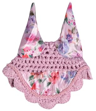 HKM Hobby Horsing Print Fliegenhaube, Flower, One Size