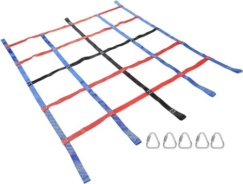 ININOSNP Kletternetze, Frachtnetze, Strickleitern, Outdoor-Frachtnetze for Trainieren der Willenskraft und zur Verbesserung der körperlichen Fitness