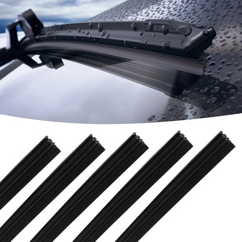 5 unidades de goma para limpiaparabrisas de coche, autobús o camión, 80 cm, repuesto universal para coche