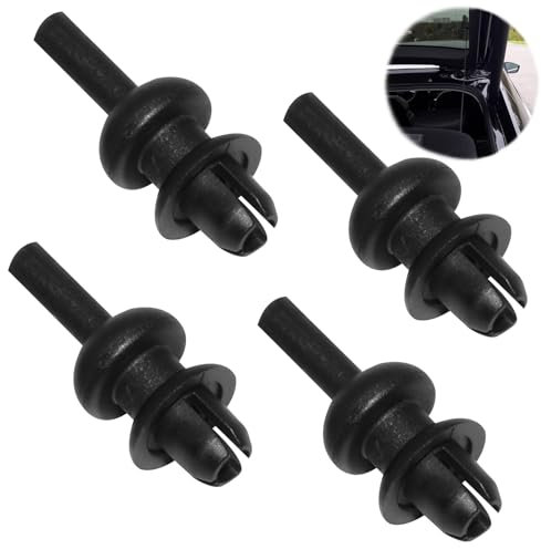 DONOONIS Spiaggia posteriore, fissaggio clip clip clip catena di corda, 4 pezzi nero clip di fissaggio auto, clip di fissaggio spiaggia posteriore 207, compatibile con Citroen clip di fissaggio