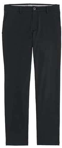 vineyard vines Mens On-The-go Pants, Jet Black, 34W x 30L