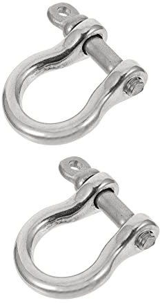 jojofuny 2pcs Horseshoe Buckle u Shape Keyring Pet Collar D-Ring for Jewelry Making Keychain Accessories Use As Key Holder Shackle for DIY Projects