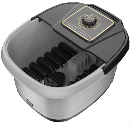 Massaggio con Bolle，Foot Spa，Massaggiatore Piedi，Pediluvio Idromassaggio Elettrico，Per Piedi Funzioni Idrobolle, Raggi Infrarossi, Calore，con Massaggio Vibrante Rilassante