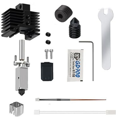 LIXSAZSE Élément Chauffant en céramique Bambu Labs P1P/P1S, résistance en Silicone de 0,2/0,4/,6 mm, Durable et résistante à la Chaleur. Un Accessoire Indispensable, X1C X1E, avec Cordon
