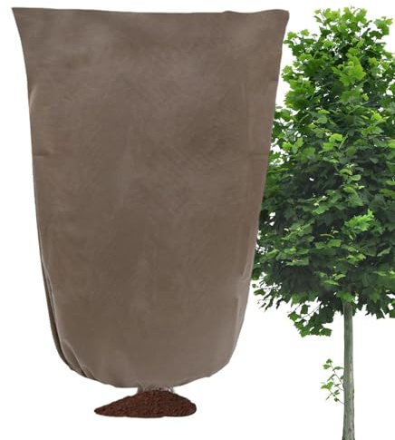 Copertura protettiva antigelo per piante - Borsa con cerniera per esterni, resistente agli agenti atmosferici | Sacco di protezione per verdure con fiori di arbusti invernali per piante da giardino ri