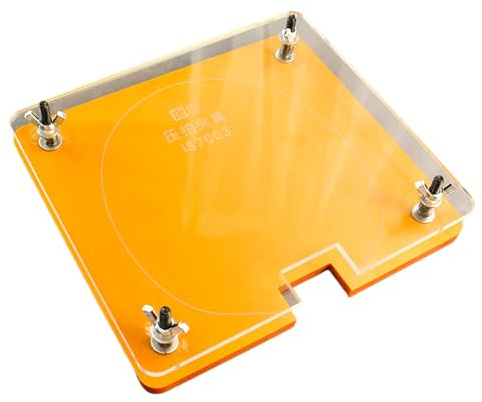 Einstellpresse für Schläger – ABS 21 x 19 cm | Verstellbarer und präziser Gummischneider mit Gummischneider für Tischtennisschläger, Training, Zuhause, Reisen, Hallenplätze, Spieler, Trainer, Pr