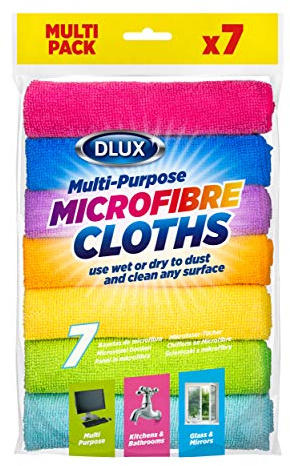 Divan Beds Deals 7-Pack Multi-Purpose Microfiber Cleaning Cloths Ultra-Soft Lint-Free Reusable for Home Kitchen Car Electronics Surfaces Dishes Counters Windows Durable