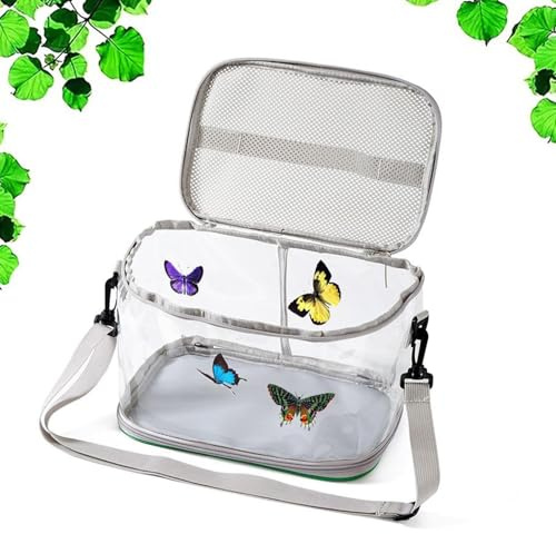 Butterfly Enclosure Breathable House with Handle | Live Butterfly Cage for Caterpillars for Ladybug Praying Mantis Larvae Outdoor Garden Home Yard